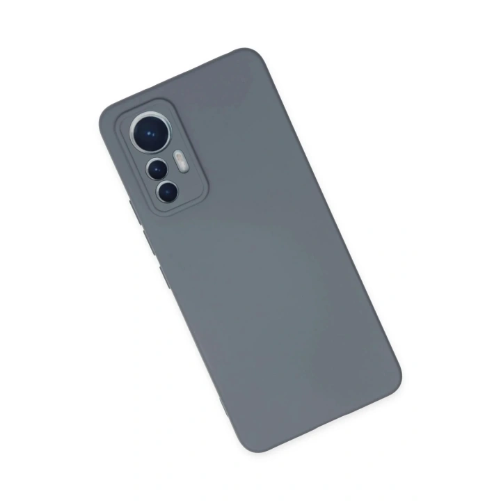 Mey İthalat®   Mi 12 Lite Kılıf Nano içi Kadife Silikon - Gri
