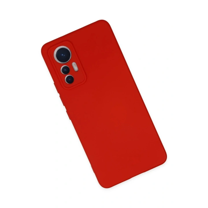 Mey İthalat®   Mi 12 Lite Kılıf Nano içi Kadife Silikon - Kırmızı