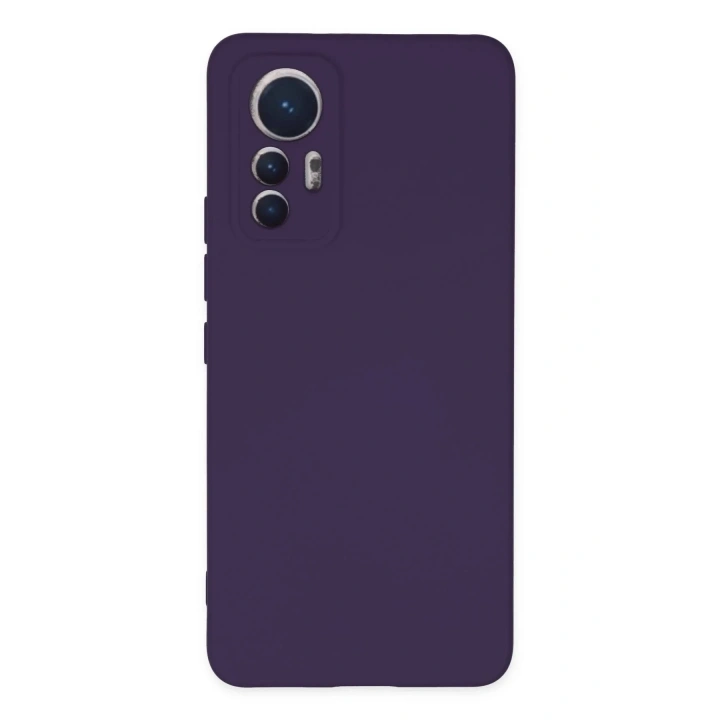 Mey İthalat®   Mi 12 Lite Kılıf Nano içi Kadife Silikon - Mor
