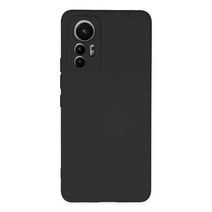 Mey İthalat®   Mi 12 Lite Kılıf Nano içi Kadife Silikon - Siyah