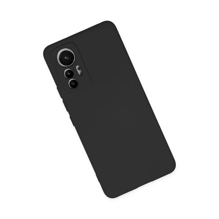 Mey İthalat®   Mi 12 Lite Kılıf Nano içi Kadife Silikon - Siyah
