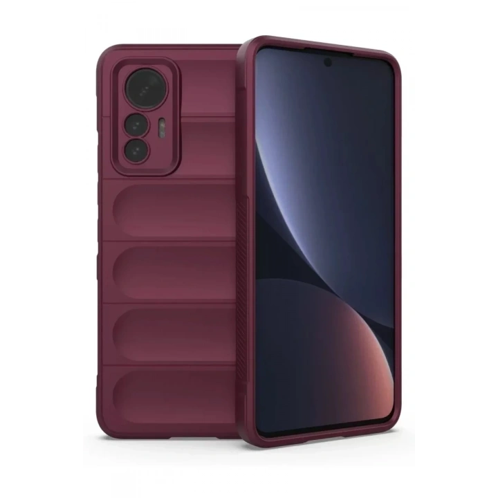 Mey İthalat®   Mi 12 Lite Kılıf Optimum Silikon - Bordo