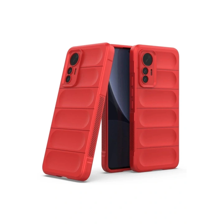 Mey İthalat®   Mi 12 Lite Kılıf Optimum Silikon - Kırmızı