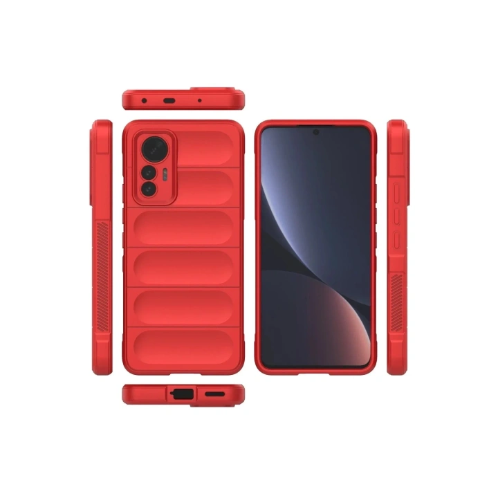 Mey İthalat®   Mi 12 Lite Kılıf Optimum Silikon - Kırmızı