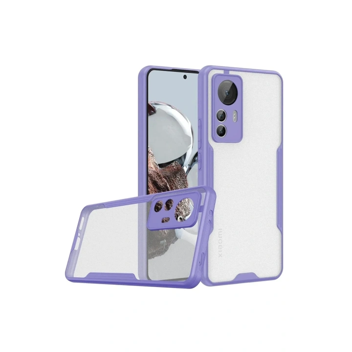 Mey İthalat®   Mi 12T Kılıf Platin Silikon - Lila