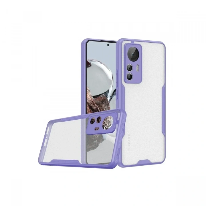 Mey İthalat®   Mi 12T Kılıf Platin Silikon - Lila