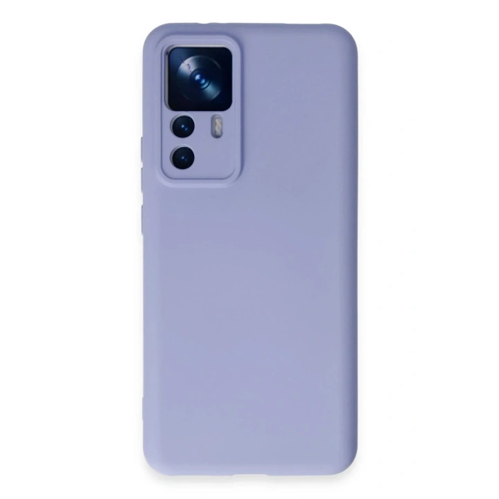 Mey İthalat®   Mi 12T Pro Kılıf Nano içi Kadife Silikon - Lila