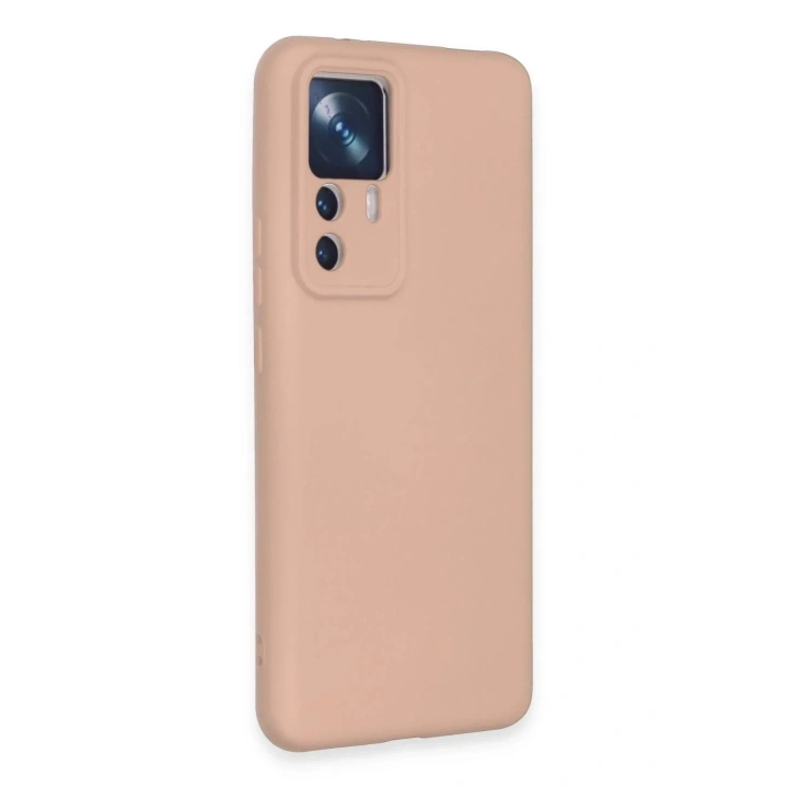 Mey İthalat®   Mi 12T Pro Kılıf Nano içi Kadife Silikon - Pudra