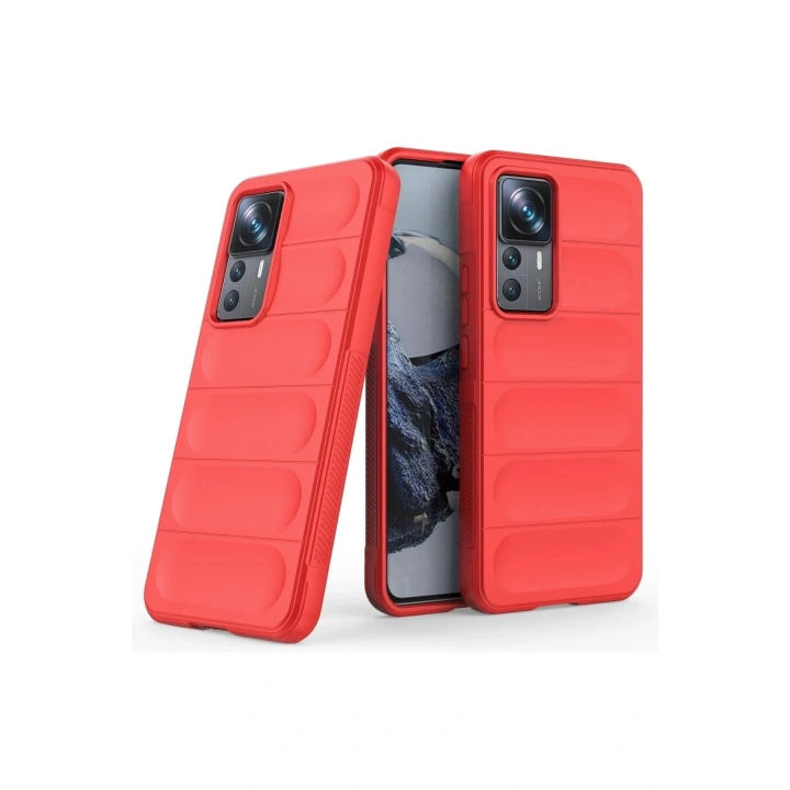 Mey İthalat®   Mi 12T Pro Kılıf Optimum Silikon - Kırmızı