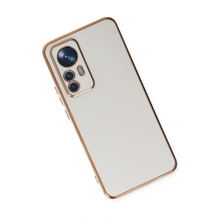 Mey İthalat®   Mi 12T Pro Kılıf Volet Silikon - Beyaz
