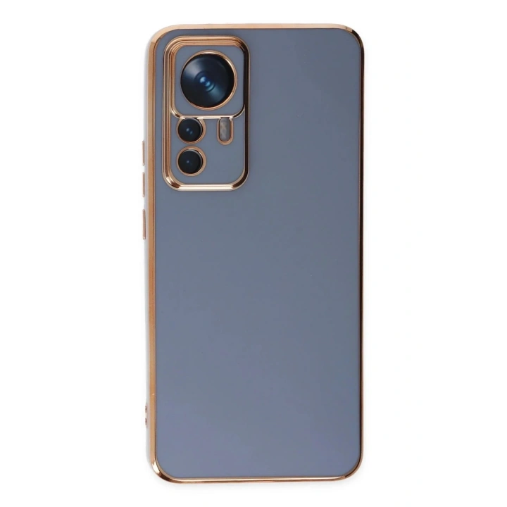 Mey İthalat®   Mi 12T Pro Kılıf Volet Silikon - Mavi