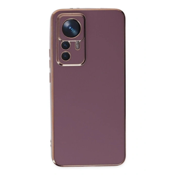 Mey İthalat®   Mi 12T Pro Kılıf Volet Silikon - Mor