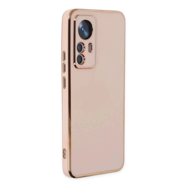 Mey İthalat®   Mi 12T Pro Kılıf Volet Silikon - Pembe