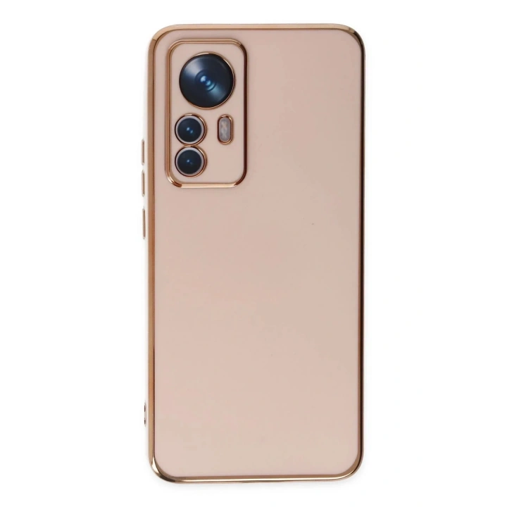 Mey İthalat®   Mi 12T Pro Kılıf Volet Silikon - Pembe