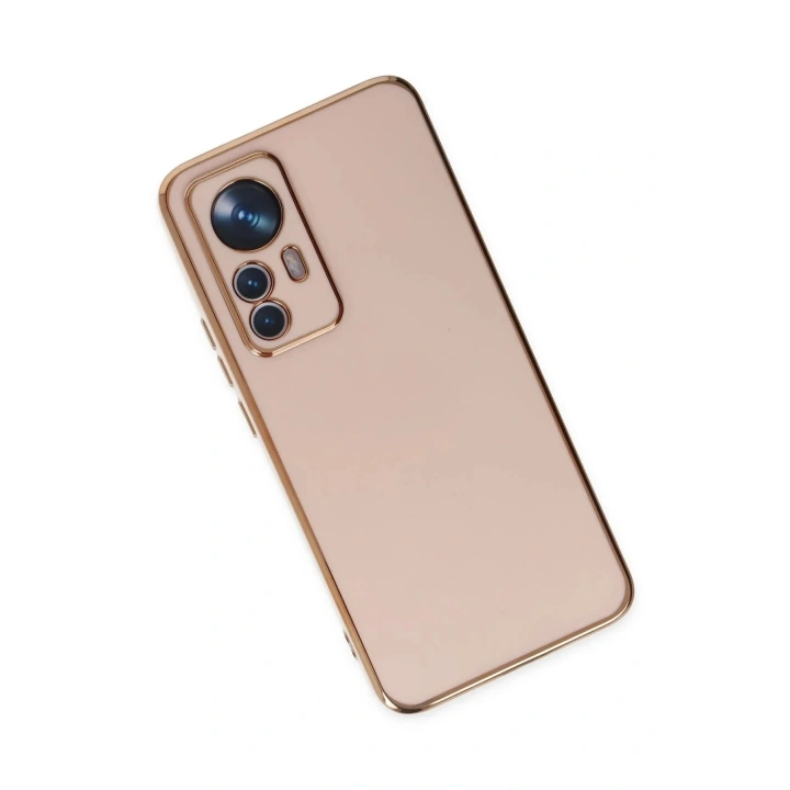 Mey İthalat®   Mi 12T Pro Kılıf Volet Silikon - Pembe