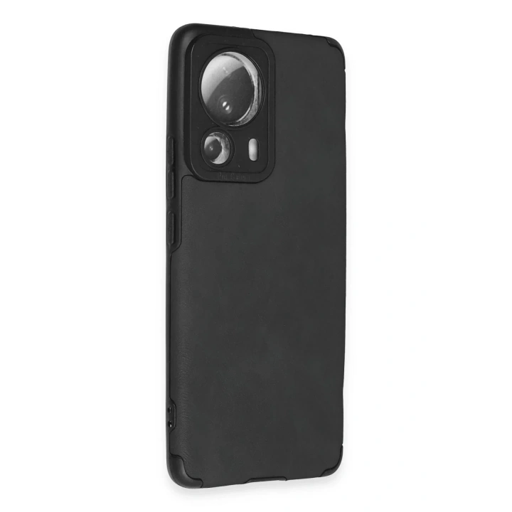 Mey İthalat®   Mi 13 Lite Kılıf Loop Deri Silikon - Siyah