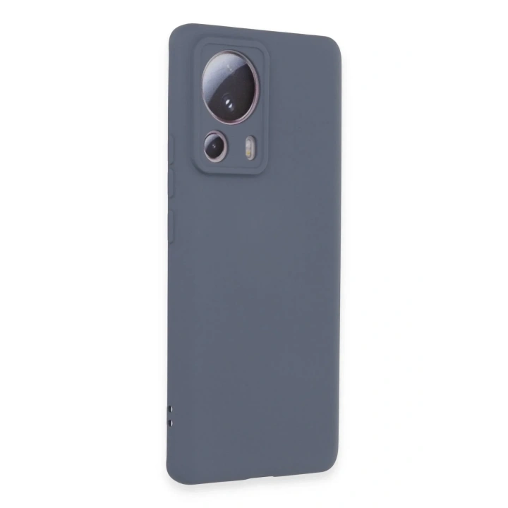 Mey İthalat®   Mi 13 Lite Kılıf Nano içi Kadife Silikon - Gri