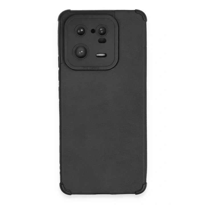 Mey İthalat®   Mi 13 Pro Kılıf Loop Deri Silikon - Siyah