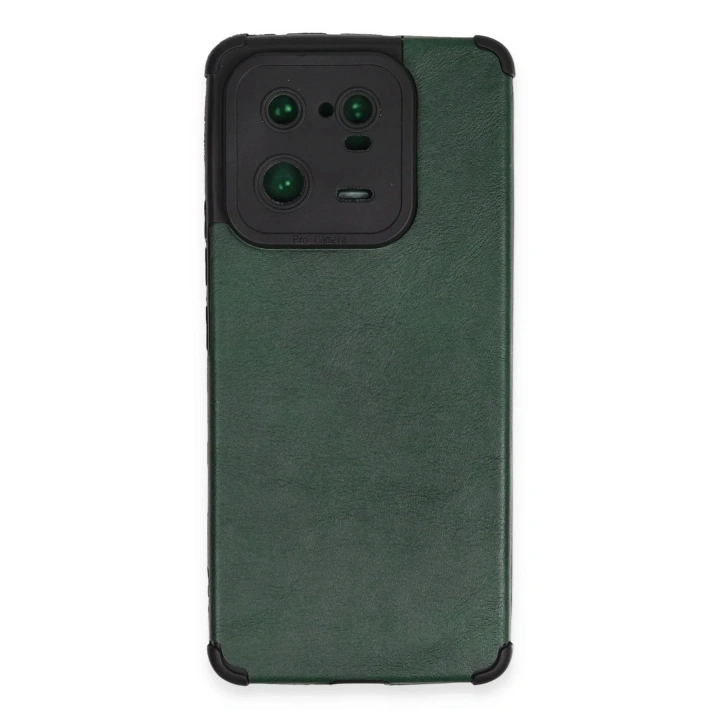 Mey İthalat®   Mi 13 Pro Kılıf Loop Deri Silikon - Yeşil