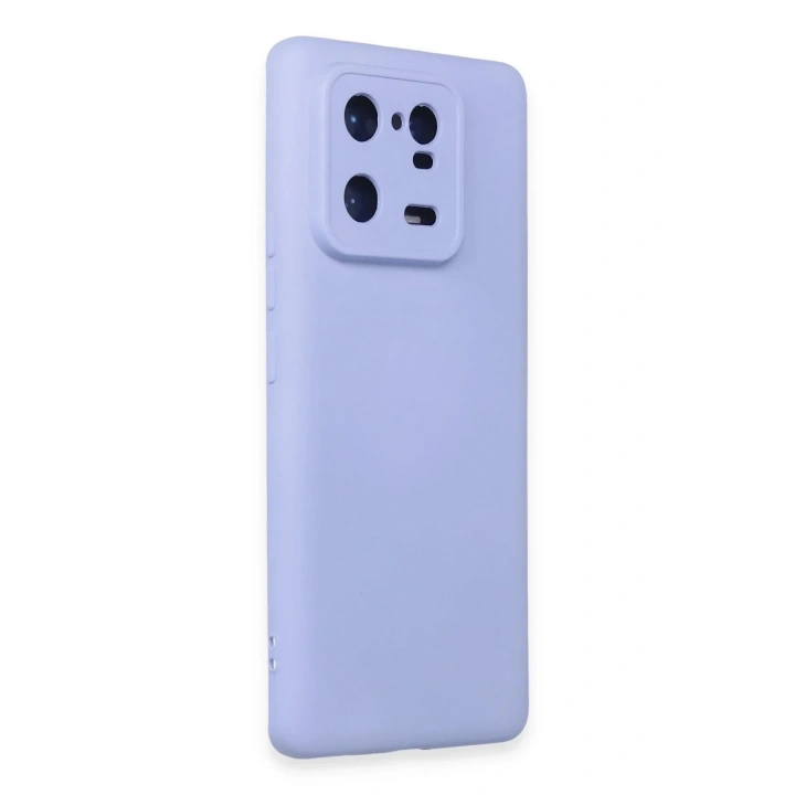 Mey İthalat®   Mi 13 Pro Kılıf Nano içi Kadife Silikon - Lila