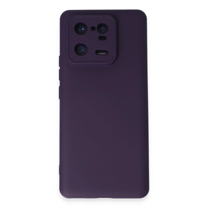Mey İthalat®   Mi 13 Pro Kılıf Nano içi Kadife Silikon - Mor