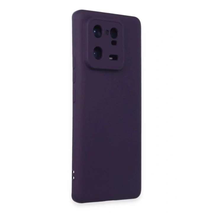 Mey İthalat®   Mi 13 Pro Kılıf Nano içi Kadife Silikon - Mor