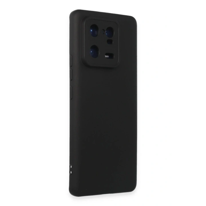 Mey İthalat®   Mi 13 Pro Kılıf Nano içi Kadife Silikon - Siyah