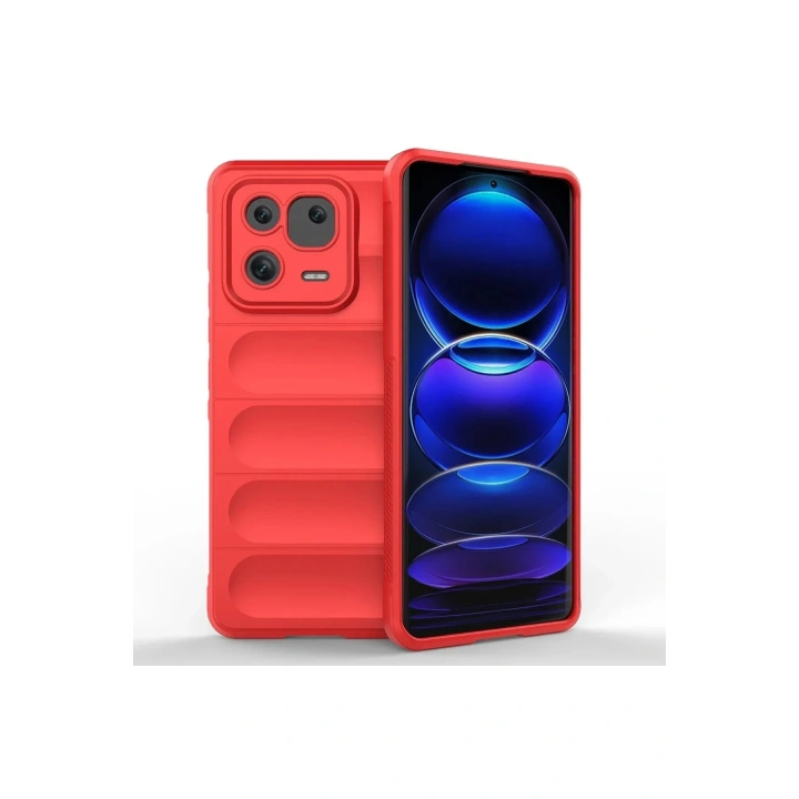 Mey İthalat®   Mi 13 Pro Kılıf Optimum Silikon - Kırmızı
