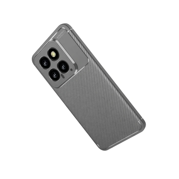 Mey İthalat®   Mi 14T Kılıf Auto Focus Karbon Kapak - Gri