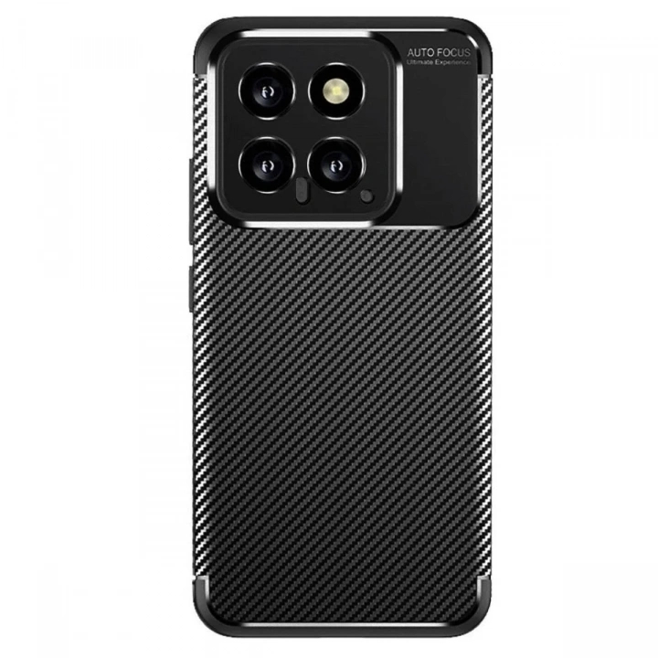 Mey İthalat®   Mi 14T Kılıf Auto Focus Karbon Kapak - Siyah