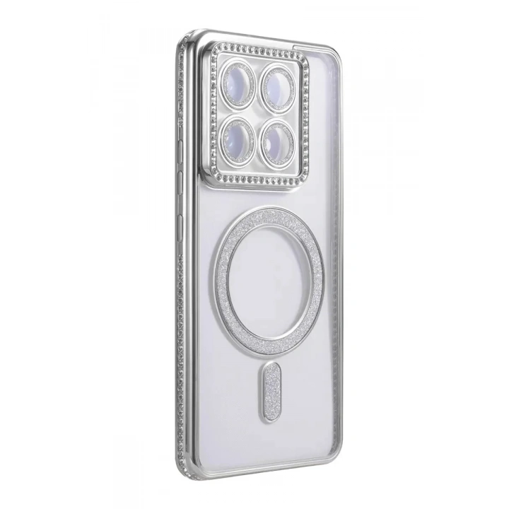 Mey İthalat®   Mi 14T Pro Joke Simli Magneticsafe Kılıf - Gümüş