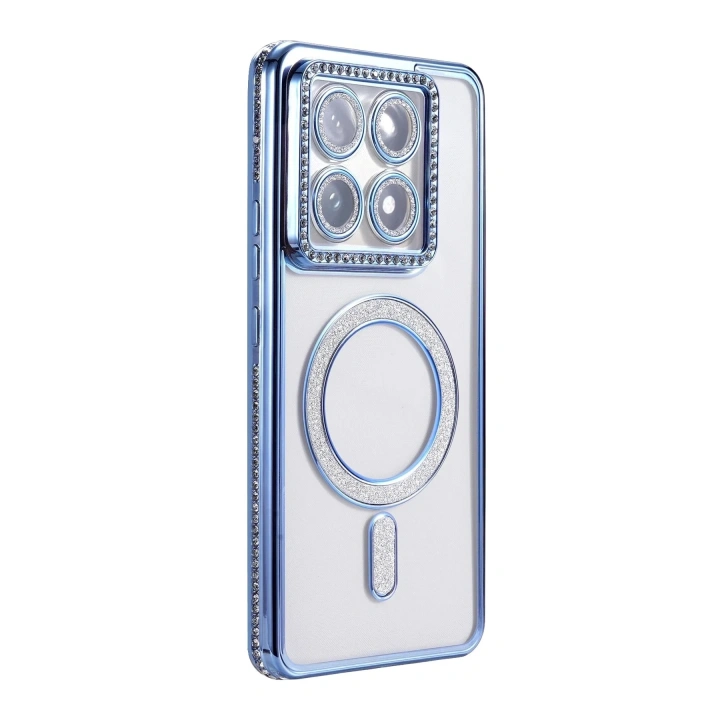 Mey İthalat®   Mi 14T Pro Joke Simli Magneticsafe Kılıf - Mavi