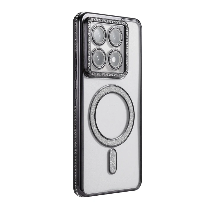 Mey İthalat®   Mi 14T Pro Joke Simli Magneticsafe Kılıf - Siyah