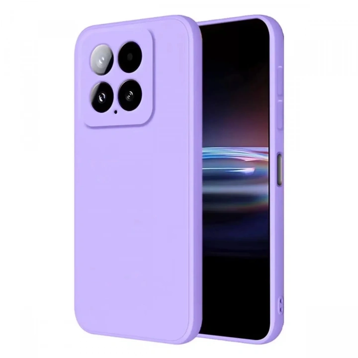 Mey İthalat®   Mi 14T Pro Kılıf Nano içi Kadife Silikon - Lila