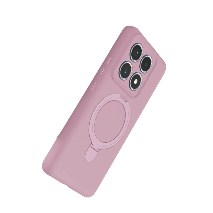 Mey İthalat®   Mi 14T Pro Regal Magsafe Standlı Kapak - Açık Pembe