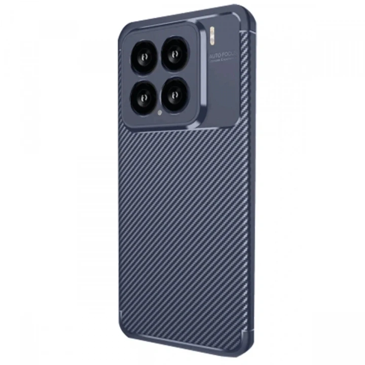 Mey İthalat®   Mi 15 Kılıf Auto Focus Karbon Kapak - Lacivert