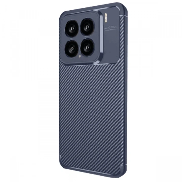 Mey İthalat®   Mi 15 Kılıf Auto Focus Karbon Kapak - Lacivert