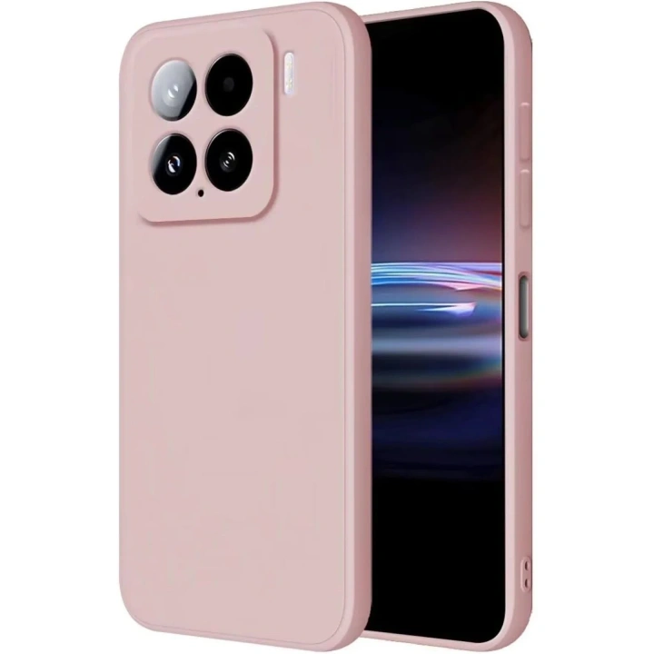 Mey İthalat®   Mi 15 Kılıf Nano içi Kadife Silikon - Pudra