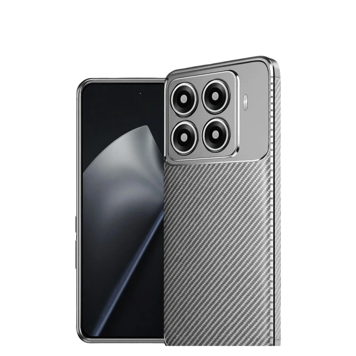 Mey İthalat®   Mi 15T Pro Auto Focus Karbon Kapak - Gri