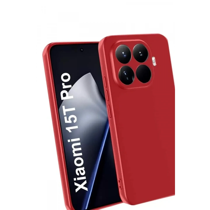 Mey İthalat®   Mi 15T Pro First Silikon - Kırmızı