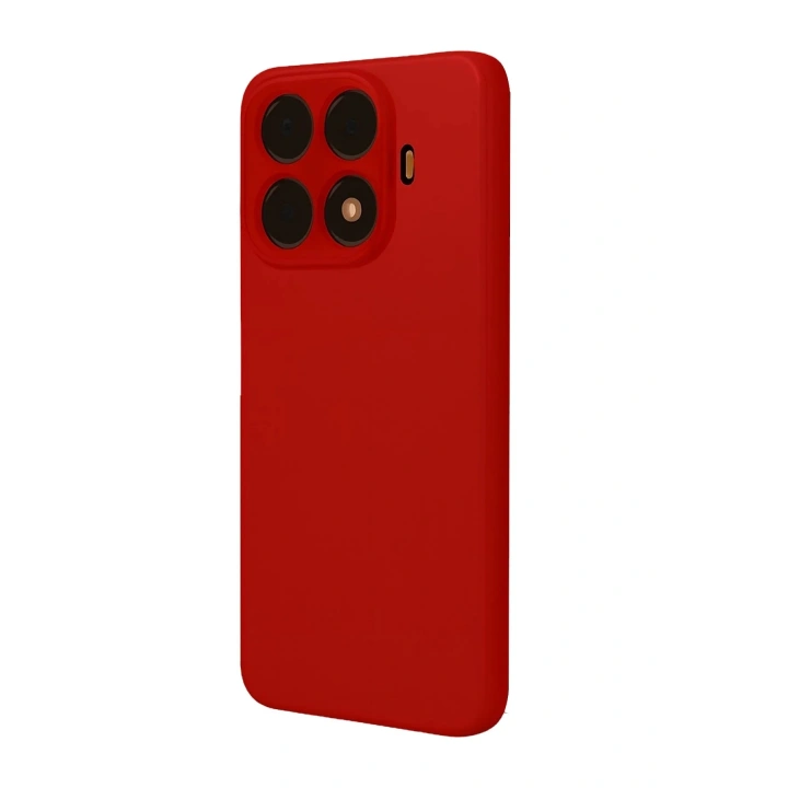 Mey İthalat®   Mi 15T Pro Nano içi Kadife Silikon - Kırmızı