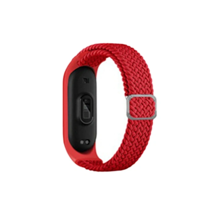 Mey İthalat®   Mi Band 4 Star Kordon - Kırmızı