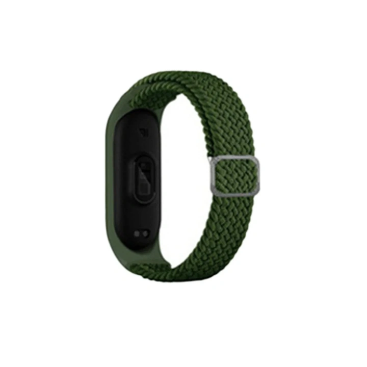 Mey İthalat®   Mi Band 4 Star Kordon - Koyu Yeşil