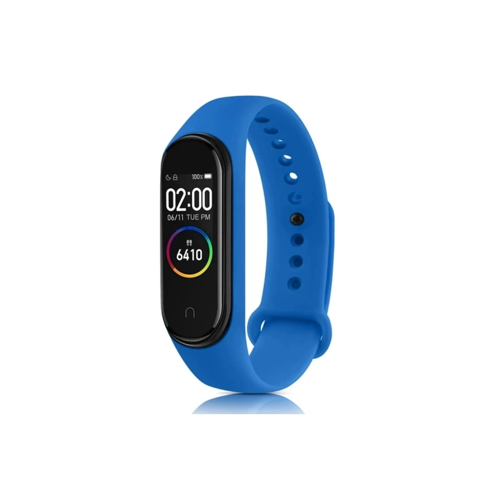 Mey İthalat®   Mi Band 6 Klasik Kordon - Mavi