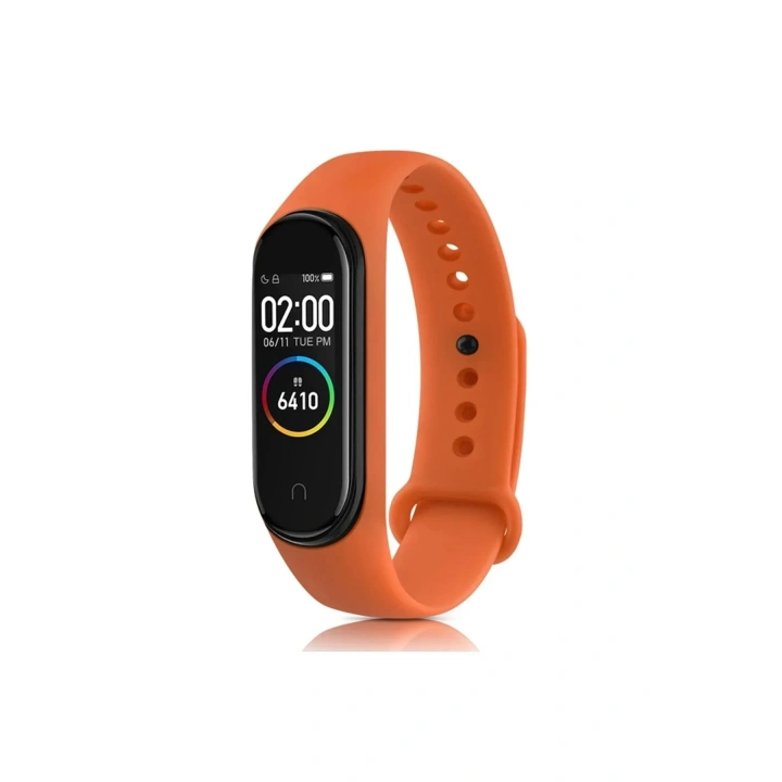 Mey İthalat®   Mi Band 6 Klasik Kordon - Turuncu