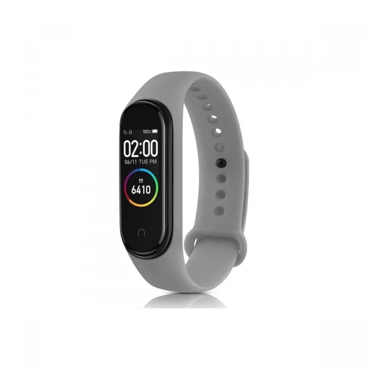 Mey İthalat®   Mi Band 7 Klasik Kordon - Açık Gri