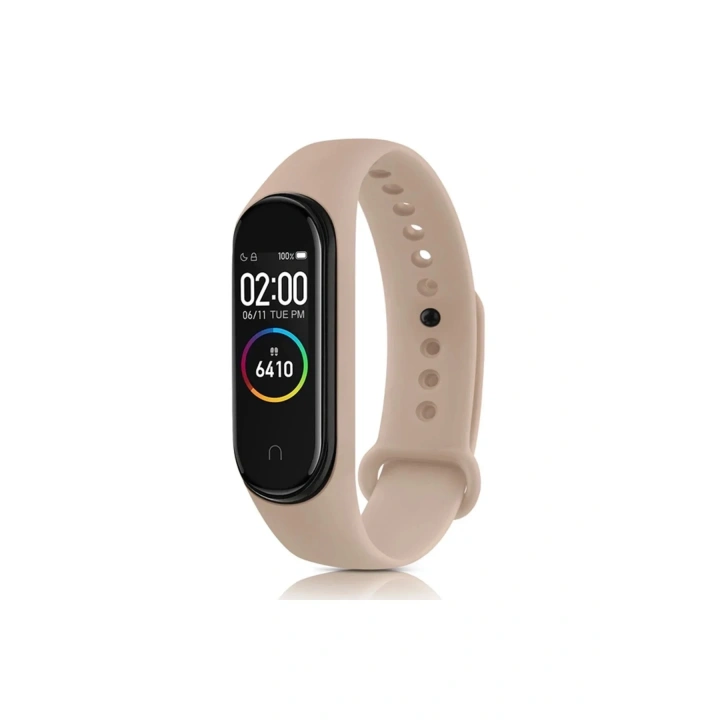 Mey İthalat®   Mi Band 7 Klasik Kordon - Pudra