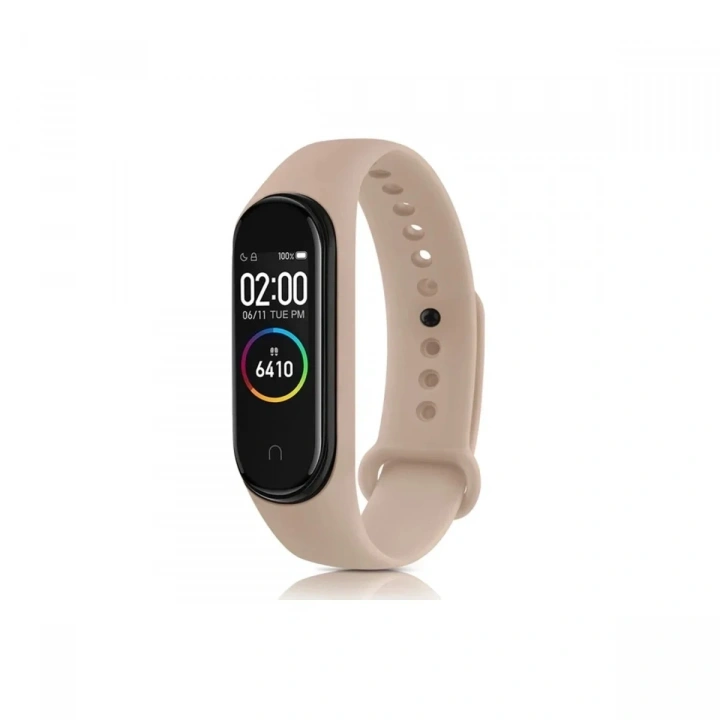 Mey İthalat®   Mi Band 7 Klasik Kordon - Pudra