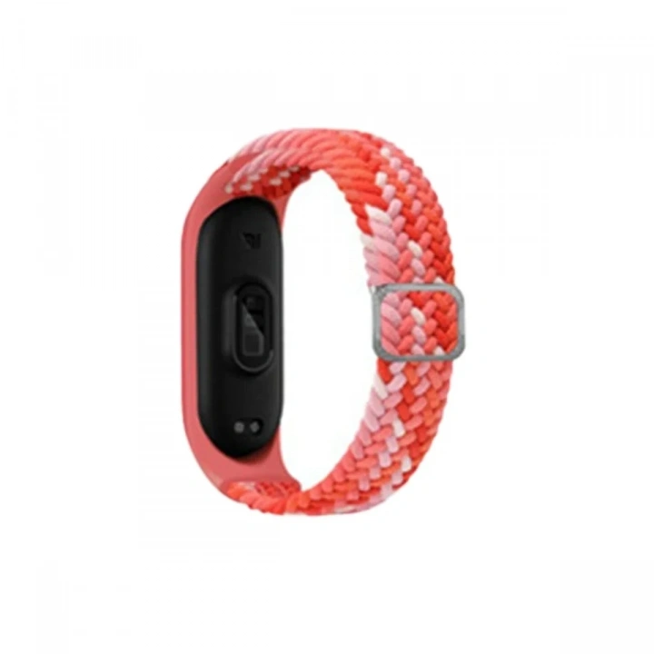 Mey İthalat®   Mi Band 7 Star Kordon - Pembe-Kırmızı