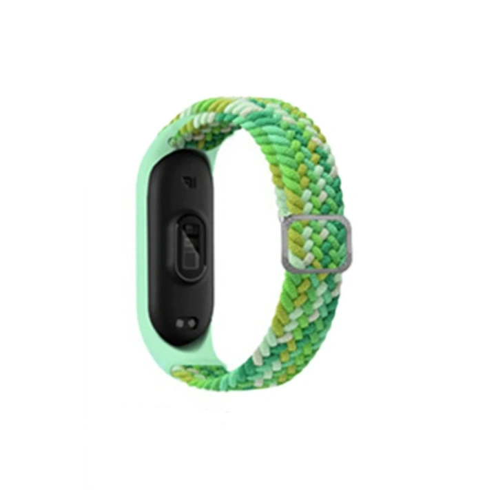 Mey İthalat®   Mi Band 7 Star Kordon - Turkuaz-Yeşil
